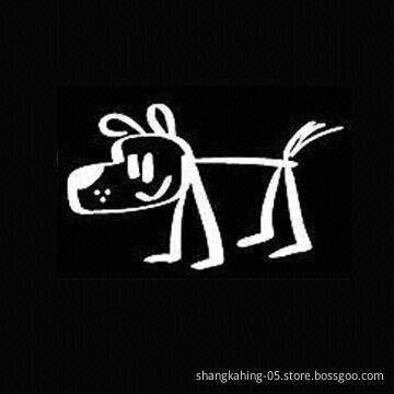Removable cute car sticker, waterproof, UV PVC material